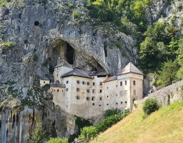Predjama Castle in the cliff wall