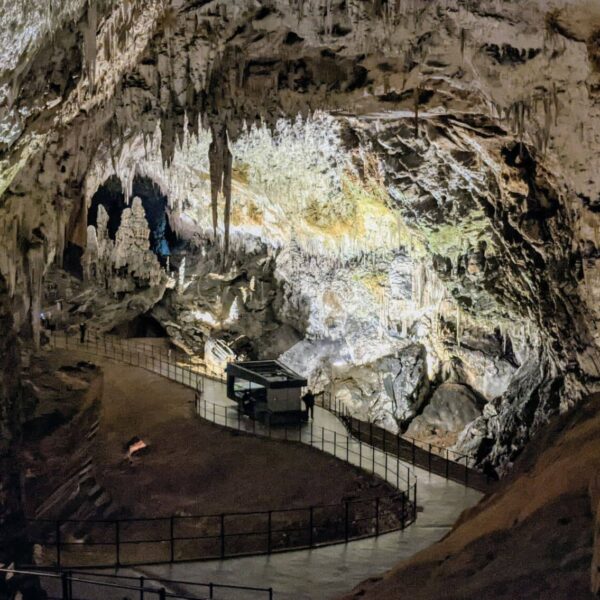 Inside the Postojna caves