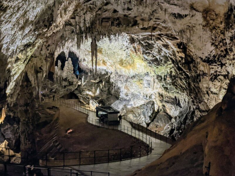 Inside the Postojna caves