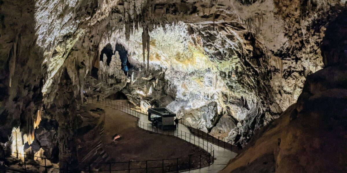 Inside the Postojna caves