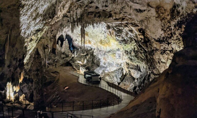 Inside the Postojna caves