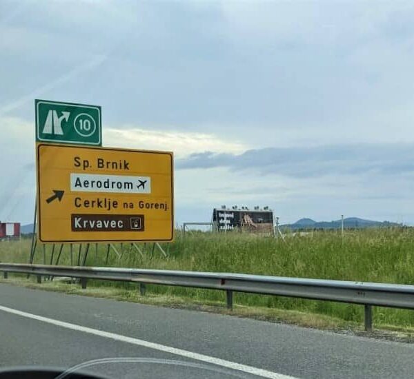 Slovenian motorway exit